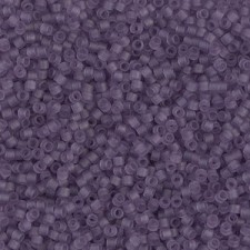 Miyuki delica beads 15/0 - Matted transparent light amethyst DBS-1265
